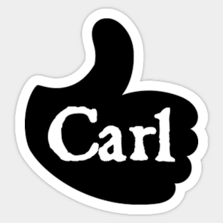 Men name Carl Sticker